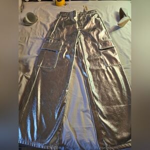 No Boundaries Silver Cargo Pants